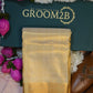 Men’s Tissue Pattu Pancha in Sandal wood Gold Set
