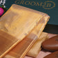 Men’s Tissue Pattu Pancha in Sandal wood Gold Set