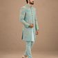 Pastel Mint Embroidered Indo-Western Sherwani