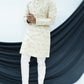 Multi-Colored Machine embroided kurta