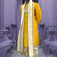 Mustard Yellow Sherwani with boota work