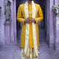 Mustard Yellow Sherwani with boota work