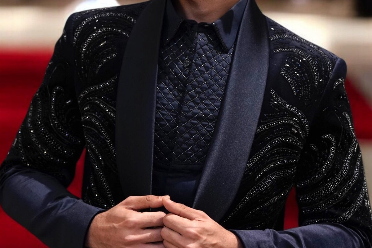 Navy Blue Designer Tuxedo