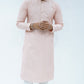 Peach Sequin Embroided Kurta