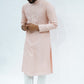 Peach Sequin Embroided Kurta