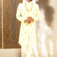 Off-white pure raw silk sherwani with zardozi work