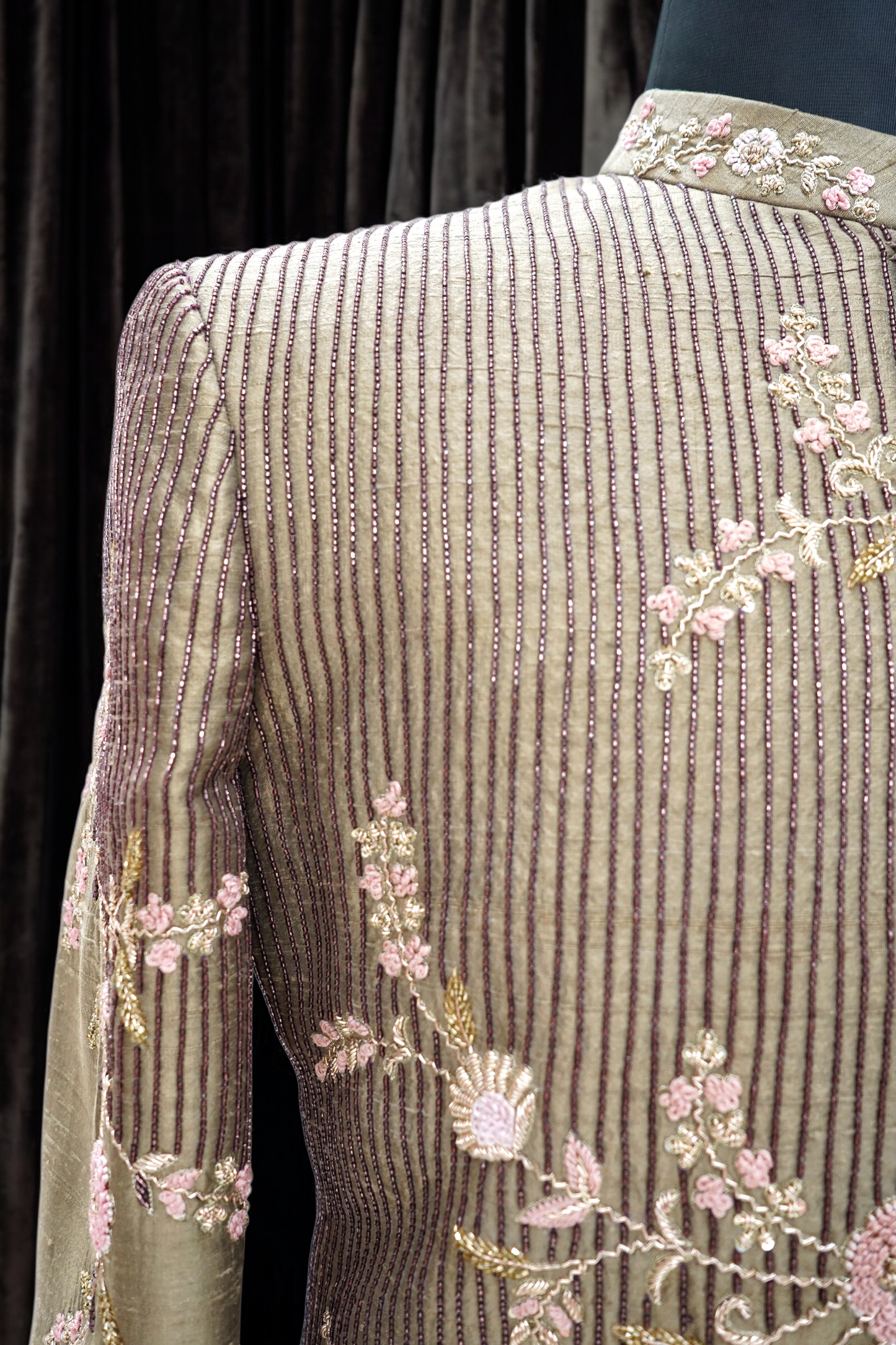 Hand crafted gold sherwani