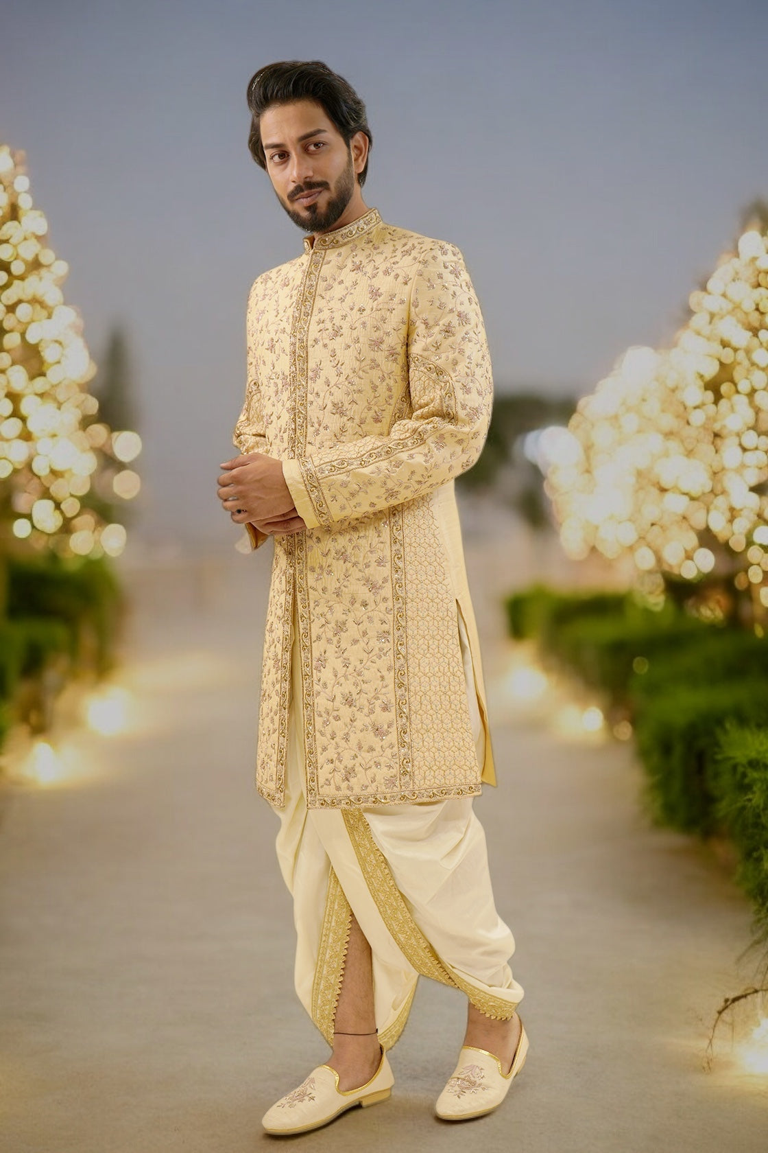 Heavy Embroided Mughal style sherwani