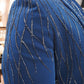 Persian Blue Wool Crepe 2-Piece Tuxedo with Cutdana Work