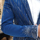 Persian Blue Wool Crepe 2-Piece Tuxedo with Cutdana Work