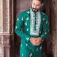 Bottle Green Embroidered Kurta