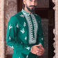 Bottle Green Embroidered Kurta