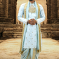 Vaikunta Blue Pattu Pancha Set