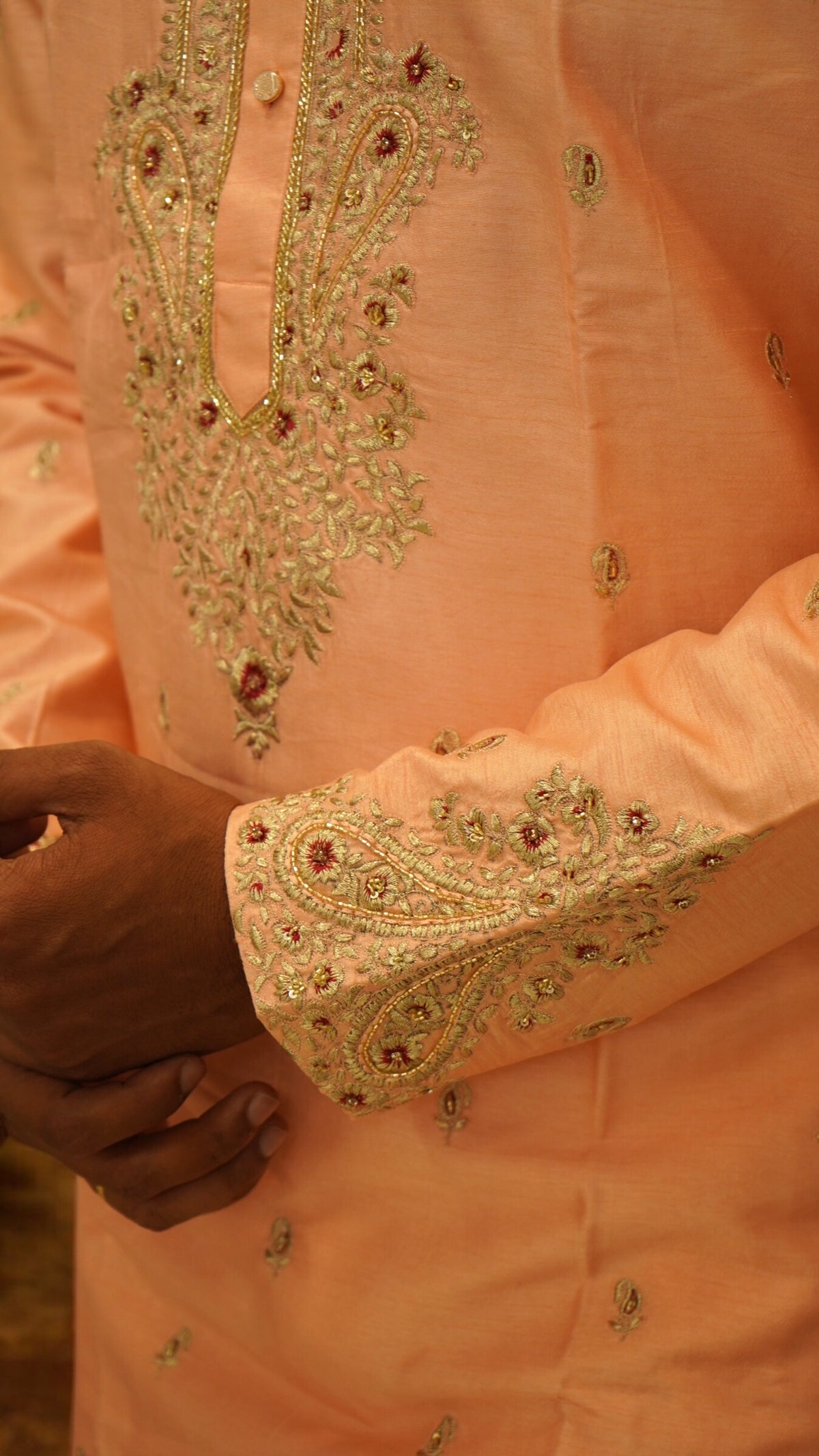 Regal Coral – Designer Kurta