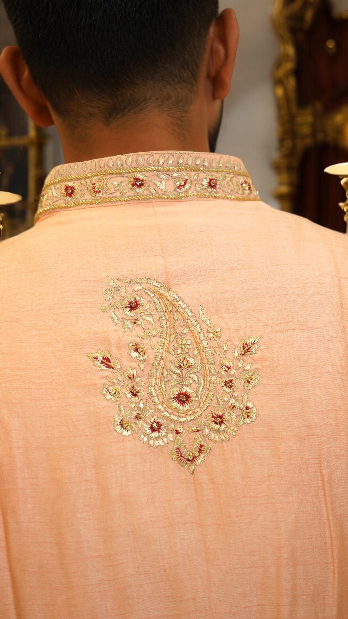 Regal Coral – Designer Kurta
