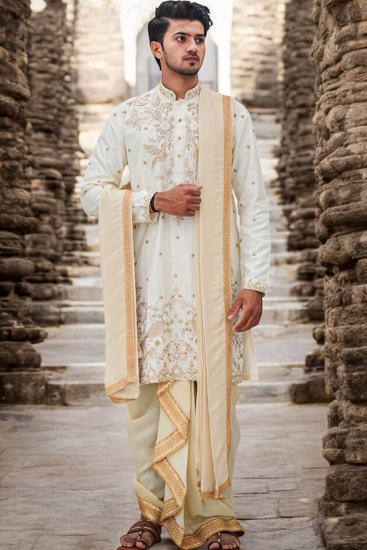 Regal Men's Pattu Kurta 