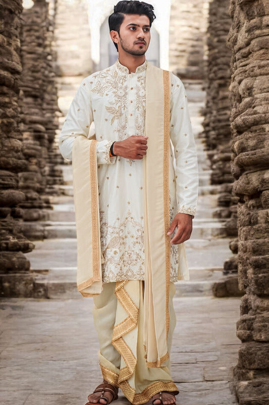 Regal Men's Pattu Kurta 