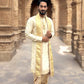 Self Textured Boota Semi-Pattu Set