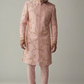 Blush Pink Embroidered Sherwani Set for Men – Premium Wedding & Festive Wear