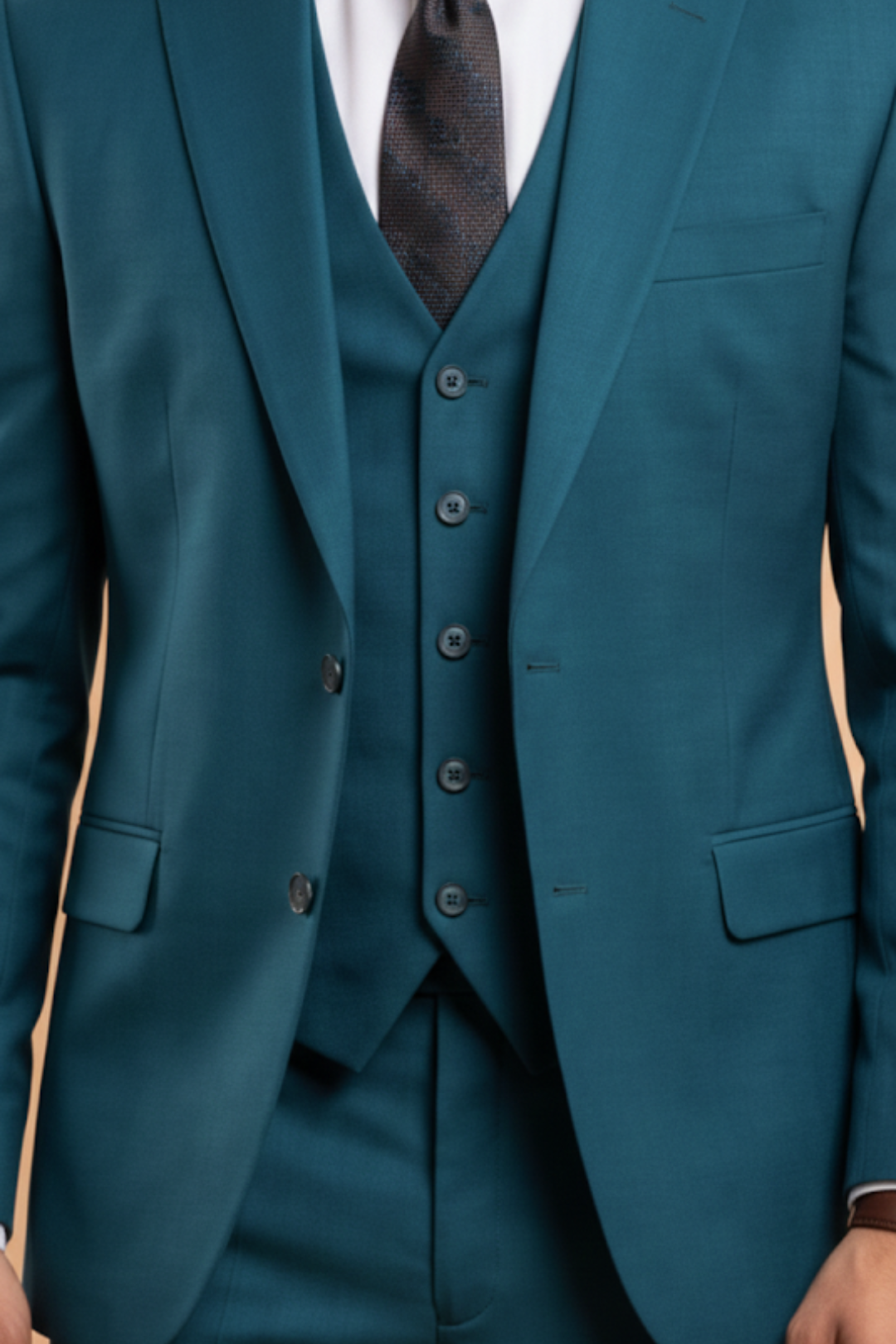 Teal Blue 3 Piece Suit – Signature Groom Look | Groom2B