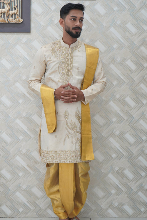 Tissue Pattu Kurta