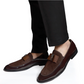 Brown Patent Brooch Loafers
