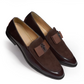 Brown Patent Brooch Loafers