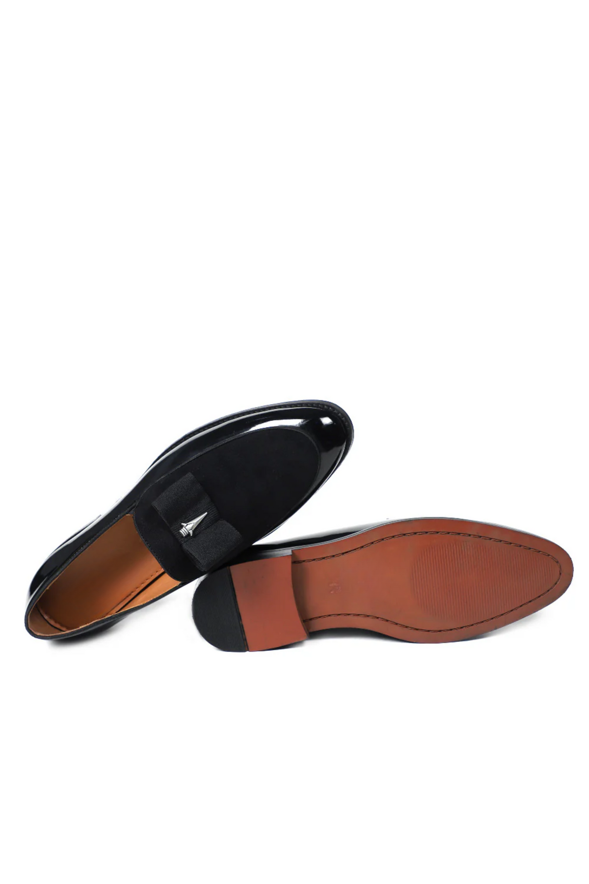 Black Patent Brooch Loafers