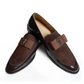 Brown Patent Brooch Loafers