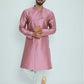 Onion Pink Cross-cut kurta