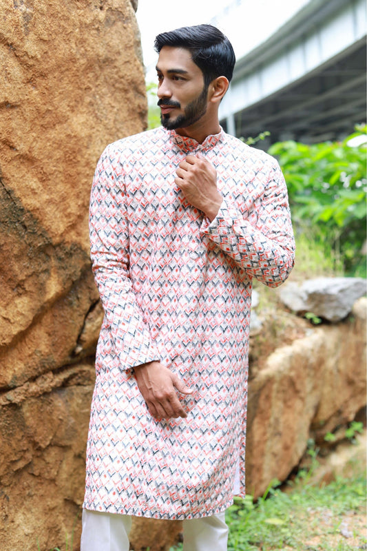 Classic Kaleidoscopic Kurta