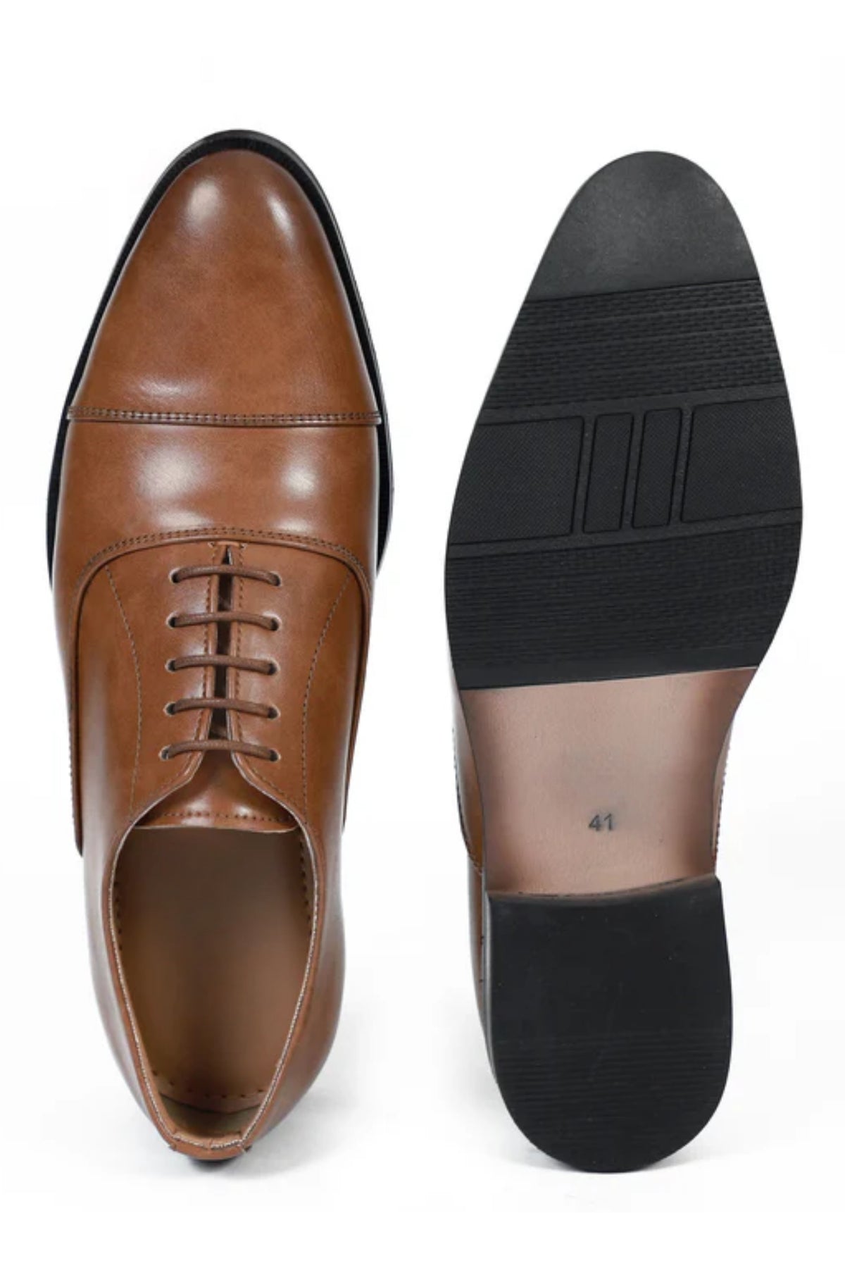 Burnish Brown Tan Oxford Shoes