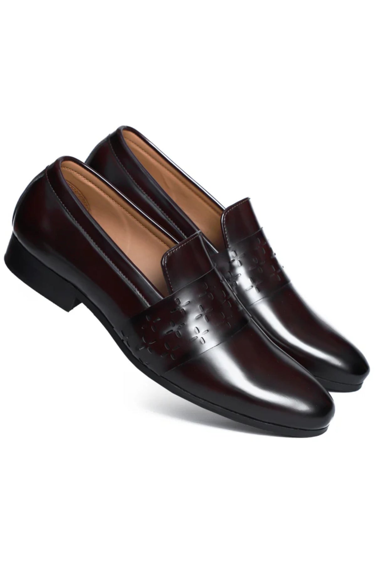 Wine Bodo Designer Vamp Loafers