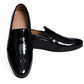 Black Patent Designer Vamp Loafers