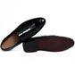 Black Patent Designer Vamp Loafers