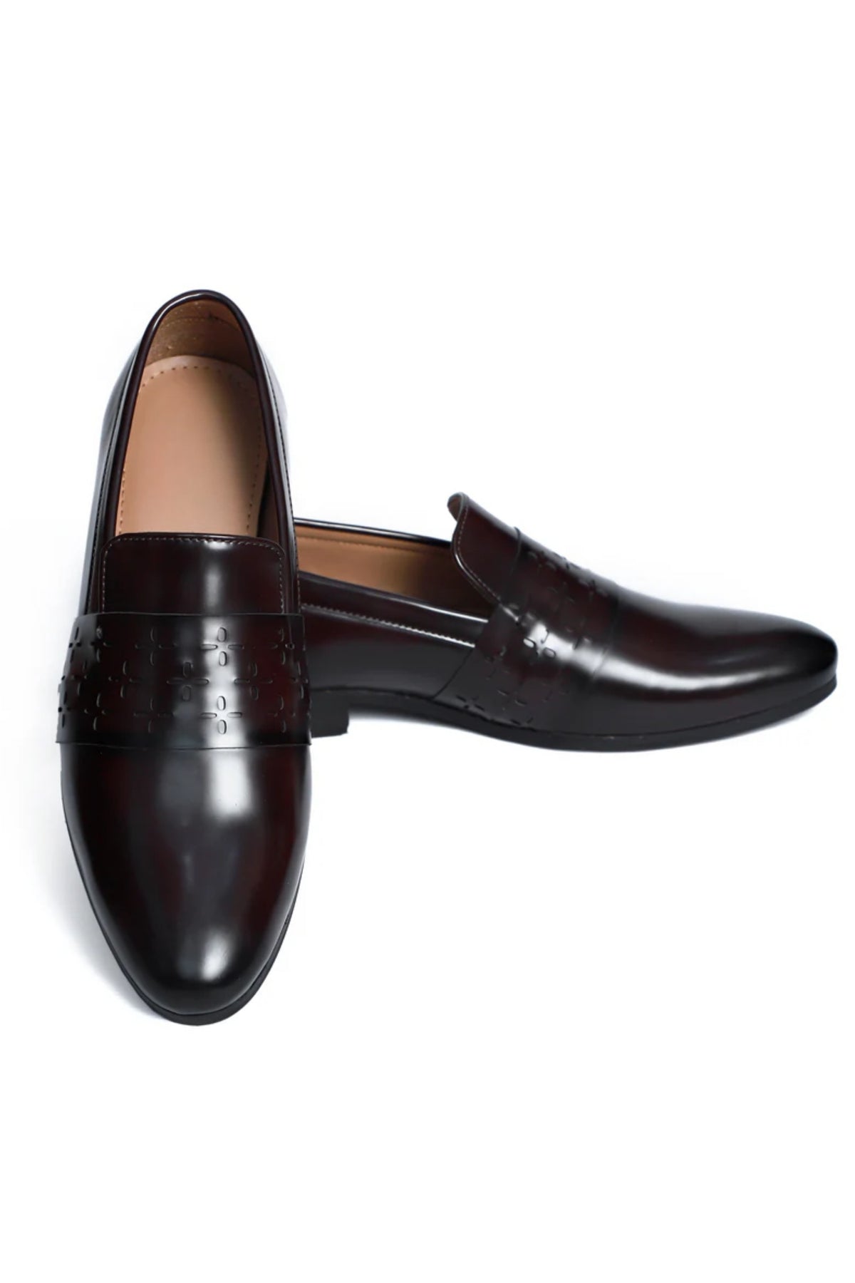 Wine Bodo Designer Vamp Loafers