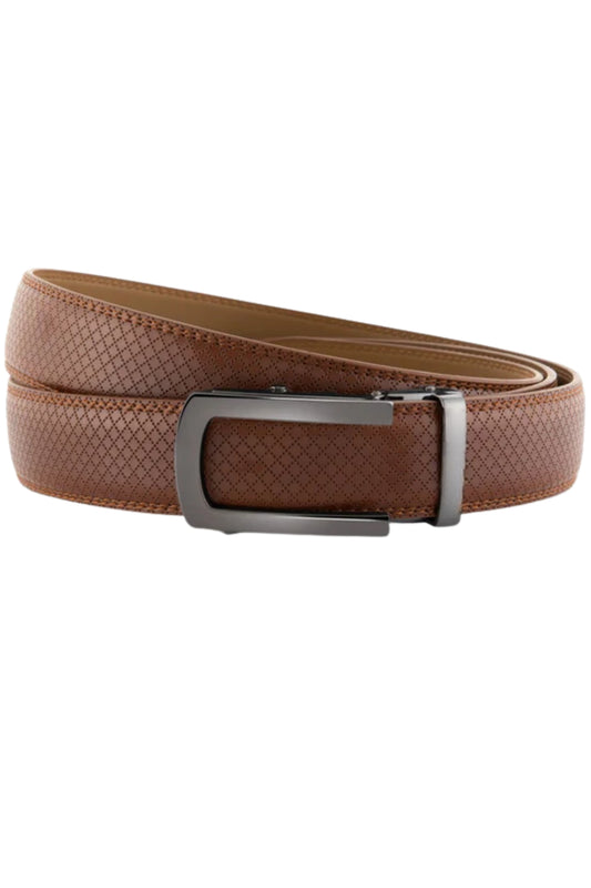 Theo Tan with classic buckle