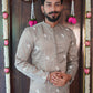 Grey Embroidered Kurta Set