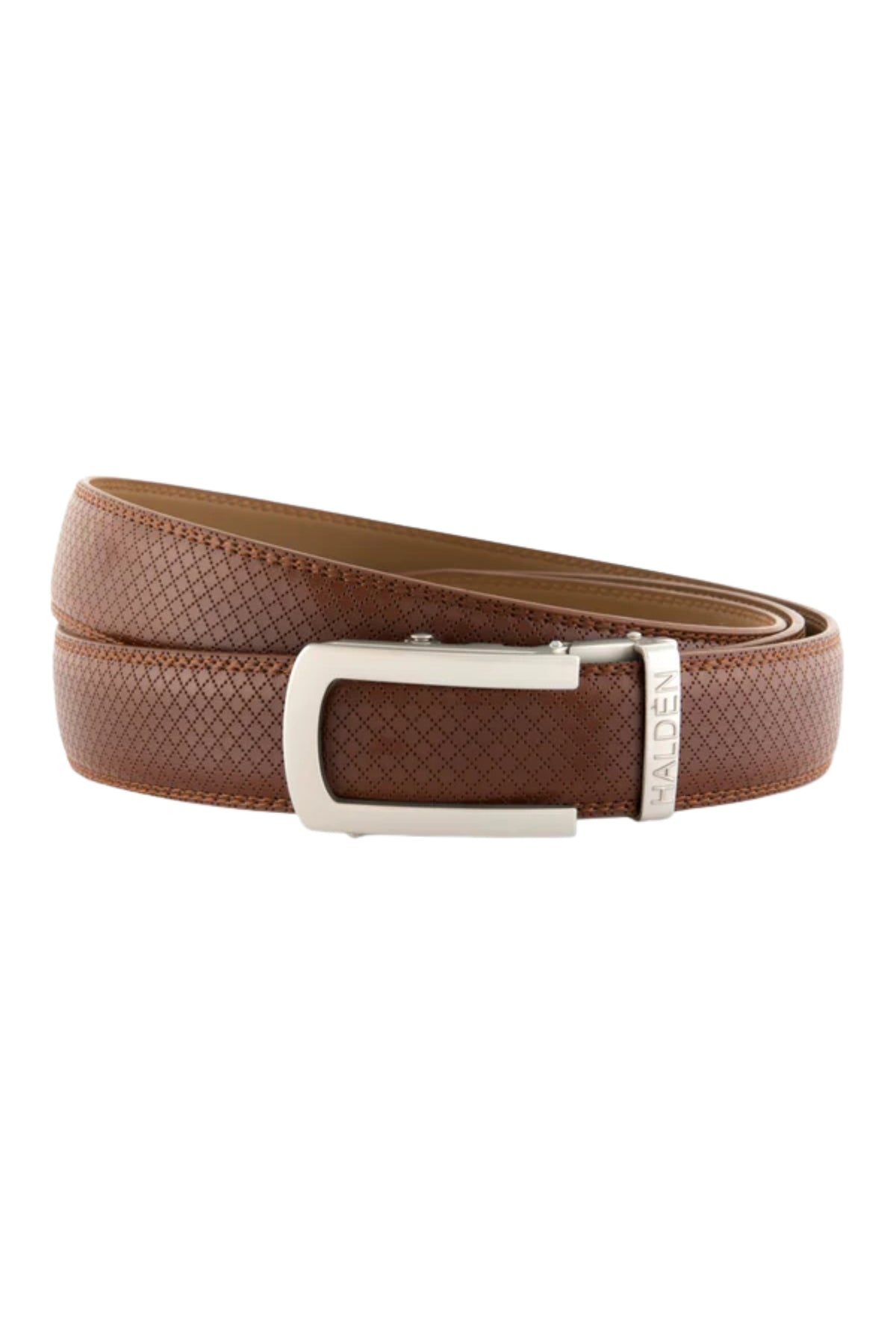 Theo Tan with classic buckle