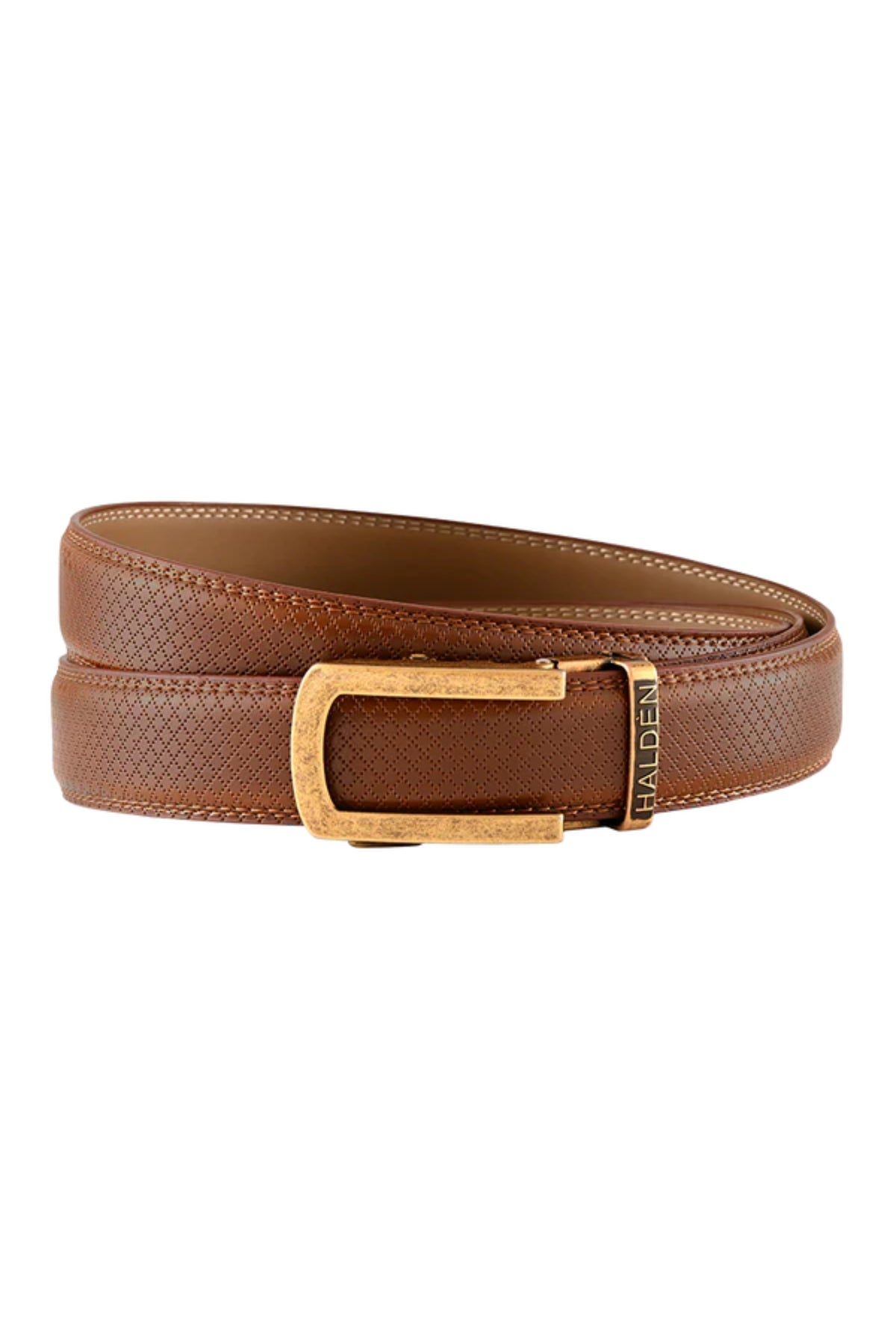 Theo Tan with classic buckle