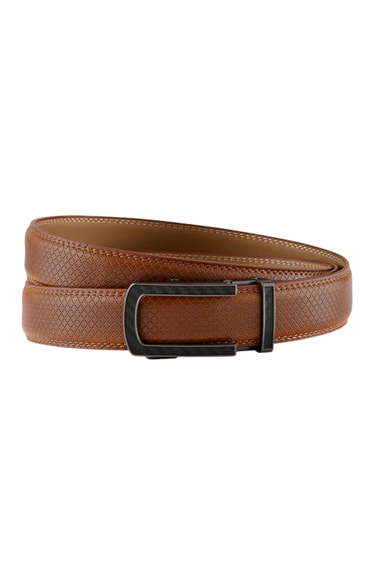 Theo Tan with classic buckle