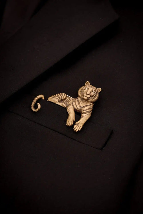 Enigmatic Stripes Brooch