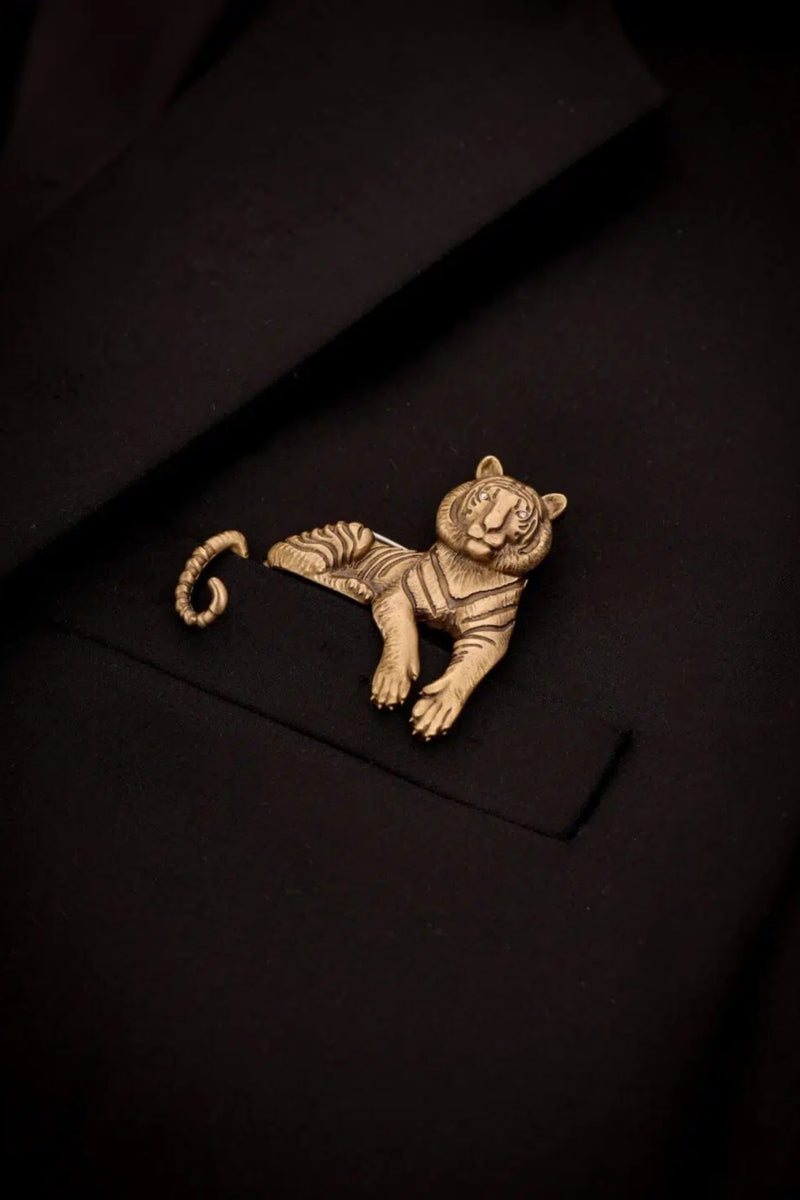 Enigmatic Stripes Brooch