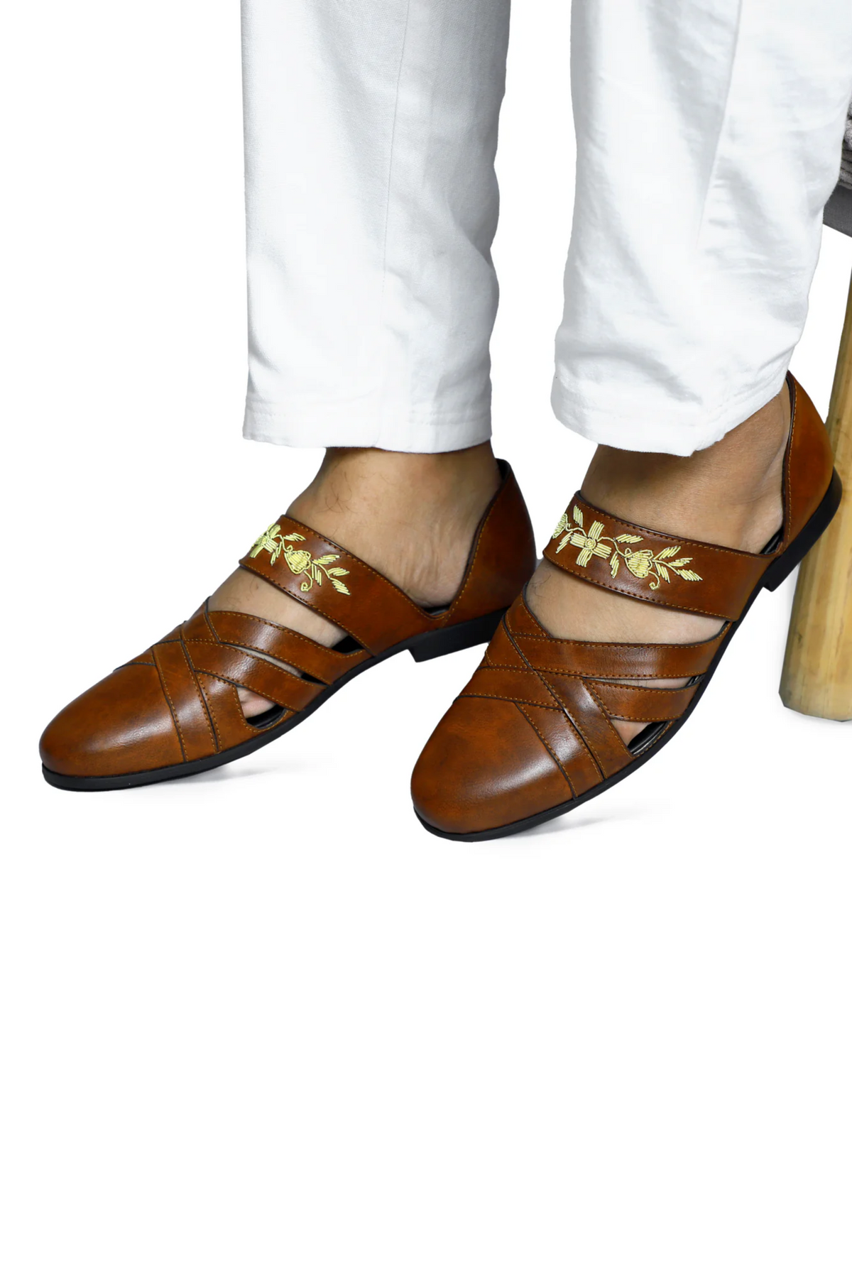 Zardosi Designer Cherry Wine Sandal