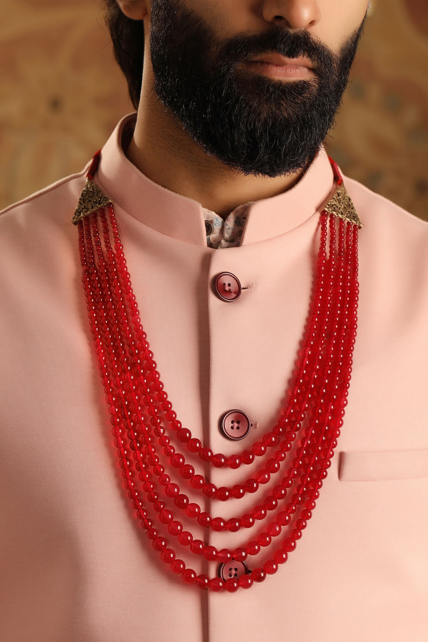 Maroon Bliss Mala