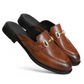 Tan Brown Horsebit Mule