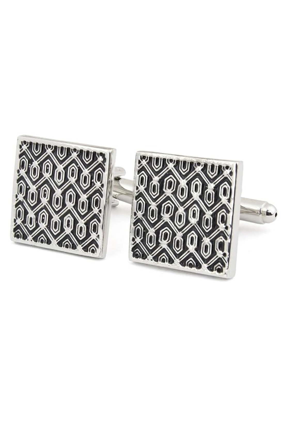 Designer Black Enamel Cufflinks