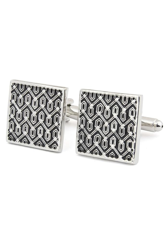 Designer Black Enamel Cufflinks