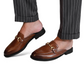 Tan Brown Horsebit Mule
