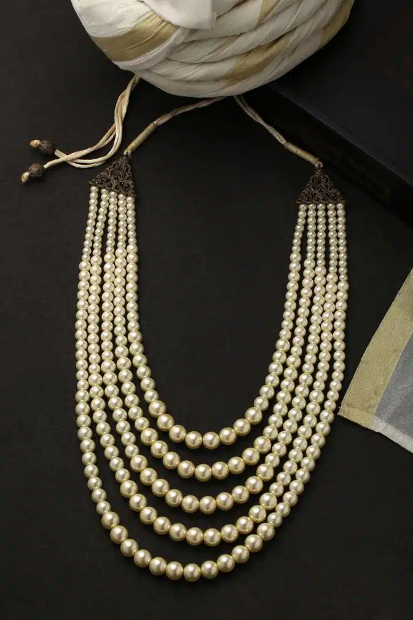 Pearl Brass Mala